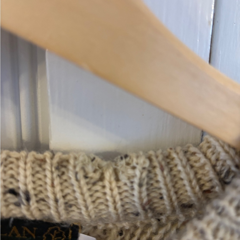 Vintage Fisherman’s Sweater 100% wool cable knit,made in Ireland oversized m - Picture 4 of 10